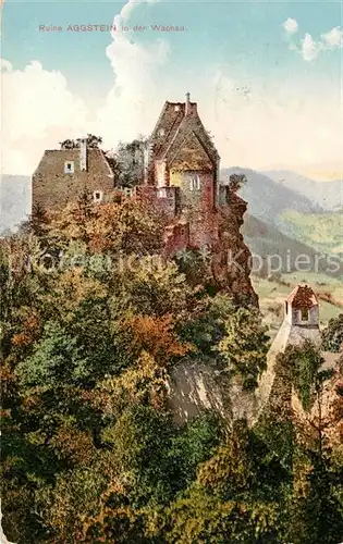 AK / Ansichtskarte Aggstein Niederoesterreich Ruine Aggstein Wachau