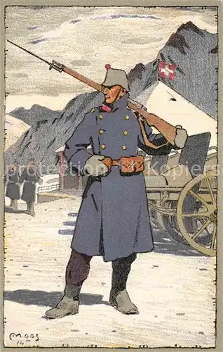 AK / Ansichtskarte Militaria Schweiz Schweizerische Grenzbesetzung 1914 1915 Kat. Militaria
