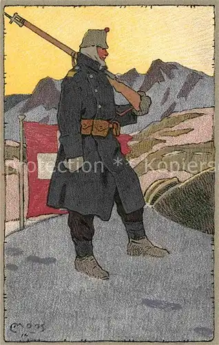 AK / Ansichtskarte Militaria Schweiz  Schweizerische  Grenzbesetzung 1914 1915  Kat. Militaria