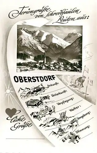 AK / Ansichtskarte Oberstdorf Winterlandschaft Kat. Oberstdorf