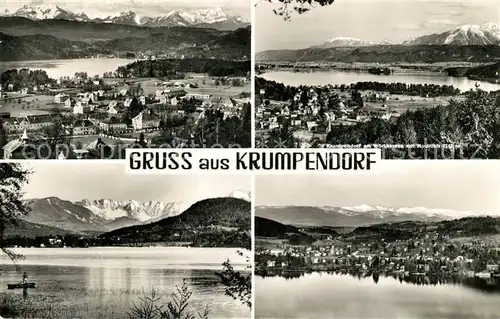 AK / Ansichtskarte Krumpendorf Woerthersee Fliegeraufnahme Panorama