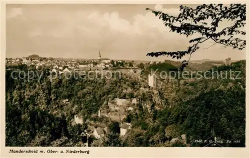 AK / Ansichtskarte Manderscheid Eifel Oberburg Niederburg Kat. Manderscheid