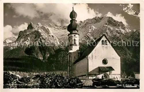 AK / Ansichtskarte Mittenwald Karwendel Tirol Kirche Kat. Schwaz