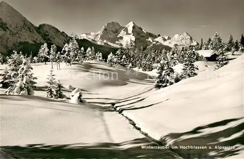 AK / Ansichtskarte Alpspitze Hochblassen Winterlandschaft Kat. Garmisch Partenkirchen