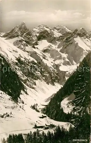 AK / Ansichtskarte Einoedsbach Trettachspitze Maedelegabel Hochfrottspitze Berge der guten Hoffnung Kat. Oberstdorf