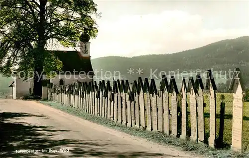 AK / Ansichtskarte Bayerischer Wald Totenbretter