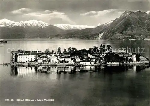 AK / Ansichtskarte Isola Bella Lago Maggiore Fliegeraufnahme Panorama