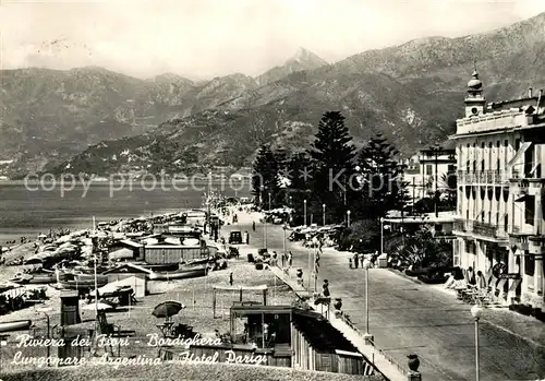 AK / Ansichtskarte Bordighera Hotel Parigi Kat. Bordighera