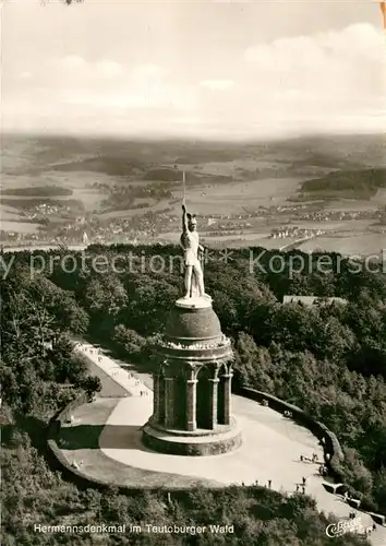 AK / Ansichtskarte Hermannsdenkmal Fliegeraufnahme Kat. Detmold