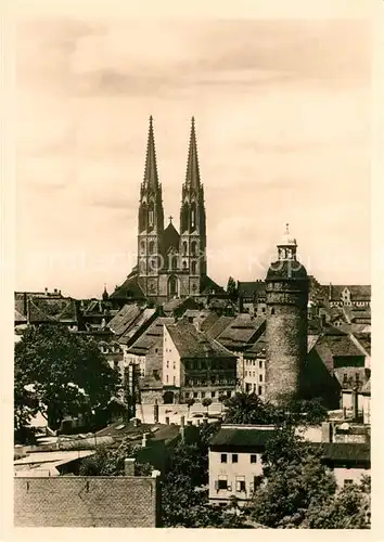 AK / Ansichtskarte Goerlitz Sachsen Panorama Kirche Kat. Goerlitz