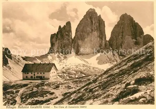 AK / Ansichtskarte Lavaredo Rifugio Antonio Locatelli Drei Zinnen Kat. 