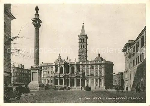 AK / Ansichtskarte Roma Rom Basilica San Maria Maggiore La Facciata Kat. 