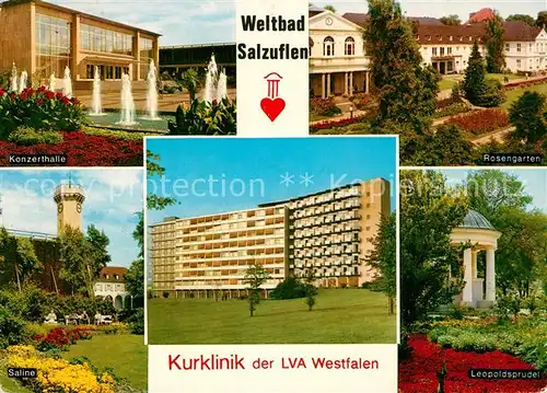 AK / Ansichtskarte Bad Salzuflen Kurklinik LVA Westfalen Konzerthalle Rosengarten Kat. Bad Salzuflen