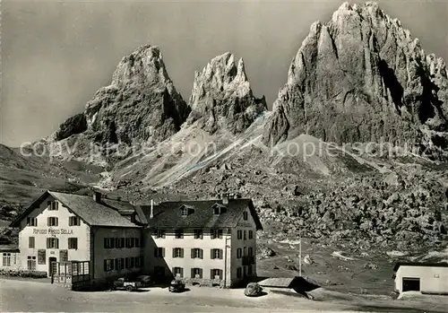 AK / Ansichtskarte Rifugio Passo Sella Panorama