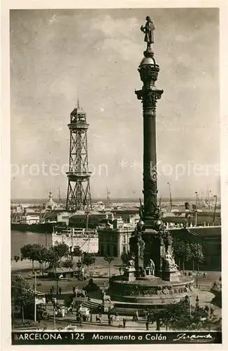 AK / Ansichtskarte Barcelona Cataluna Monumento Colon Kat. Barcelona