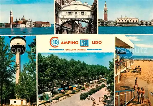 AK / Ansichtskarte Cavallino Venezia Camping NSU Lido Panorama Turm Strand Kat. 