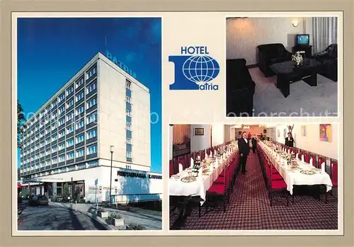 AK / Ansichtskarte Czestochowa Schlesien Hotel Patria Speisesaal Zimmer Kat. Tschenstochau