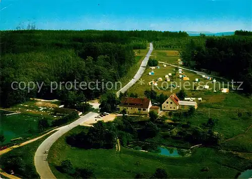 AK / Ansichtskarte Schillingsfuerst Campingplatz Fliegeraufnahme Kat. Schillingsfuerst