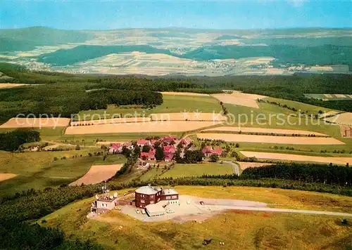 Rischenau Berghotel und Gaststaette Koeterberg Fliegeraufnahme Kat. Luegde