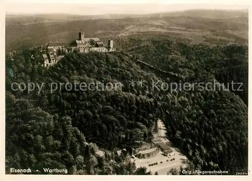 Eisenach Thueringen Die Wartburg Fliegeraufnahme Kat. Eisenach