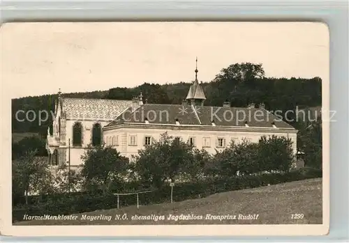 Mayerling Baden Karmelitenkloster Mayerling Ehem Jagdschloss Kronprinz Rudolf Kat. Baden