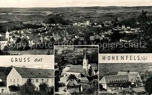 Hohenfels Oberpfalz Panorama Postamt Pfarrkirche Erholungsheim Kat. Hohenfels