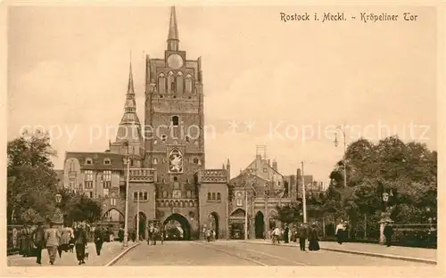 Rostock Mecklenburg Vorpommern Kroepeliner Tor Kat. Rostock