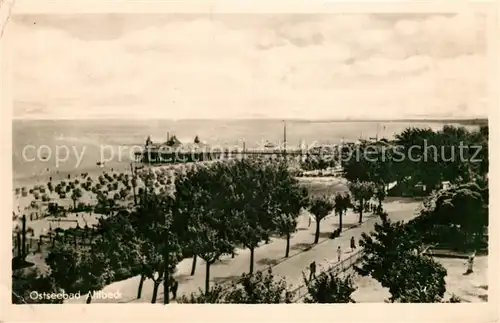 Ahlbeck Ostseebad Strand Promenade Seebruecke Kat. Heringsdorf Insel Usedom