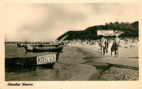 Koserow Ostseebad Usedom Strand Fischerboote Kat. Koserow