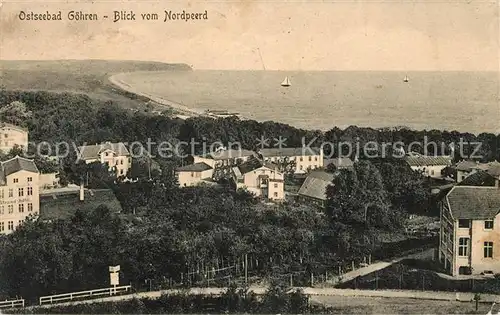 Goehren Ruegen Panorama Blick vom Nordpeerd Kat. Goehren Ostseebad Ruegen