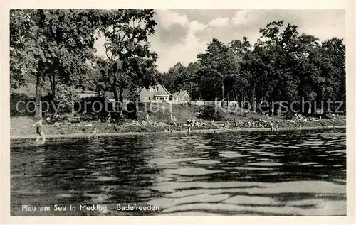 Plau See Badefreuden Badestrand Plauer See Mecklenburgische Seenplatte