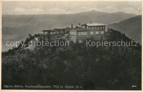 Oybin Hochwaldbauden Zittauer Gebirge Kat. Kurort Oybin