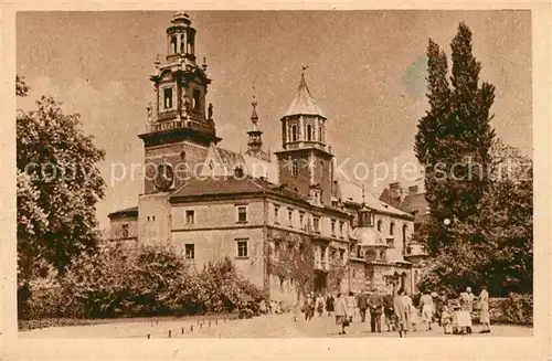 AK / Ansichtskarte Krakow Krakau Kathedrale