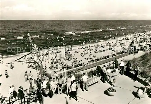 AK / Ansichtskarte Zinnowitz Ostseebad Kegelbahn Strand