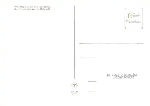 AK / Ansichtskarte Marl Westfalen Wandteppich Feierabendhaus Huels AG Kat. Marl