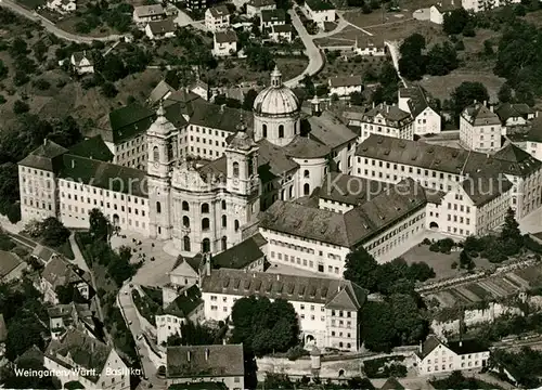 AK / Ansichtskarte Weingarten Wuerttemberg Fliegeraufnahme Basilika