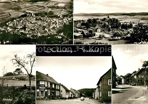 AK / Ansichtskarte Sachsenberg Waldeck Fliegeraufnahme Knochel Panorama Kat. Lichtenfels