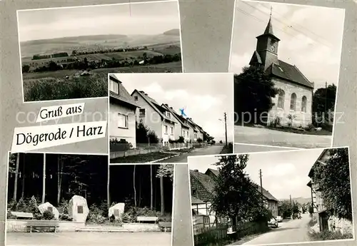 AK / Ansichtskarte Doegerode Panorama Kirche Wohnsiedlung  Kat. Kalefeld