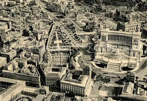 AK / Ansichtskarte Roma Rom Fliegeraufnahme Monumento Vittorio Emanule II Kat. 