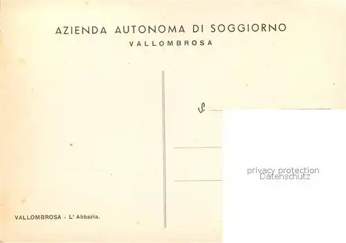 AK / Ansichtskarte Vallombrosa Abbazia