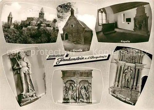 AK / Ansichtskarte Frankenstein Bergstrasse Kapelle Ritter Georg Kat. Darmstadt