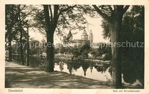 AK / Ansichtskarte Osnabrueck Dom Herrenteichswall Kat. Osnabrueck