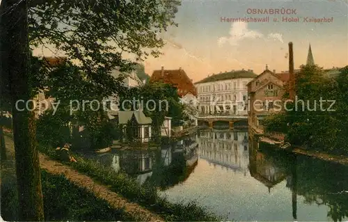 AK / Ansichtskarte Osnabrueck Herrenteichswall Hotel Kaiserhof Kat. Osnabrueck