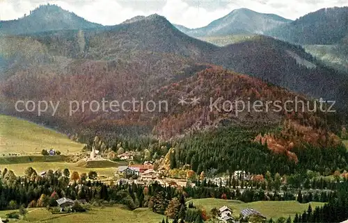 AK / Ansichtskarte Dorf Kreuth Landschaftspanorama Alpen Kat. Kreuth
