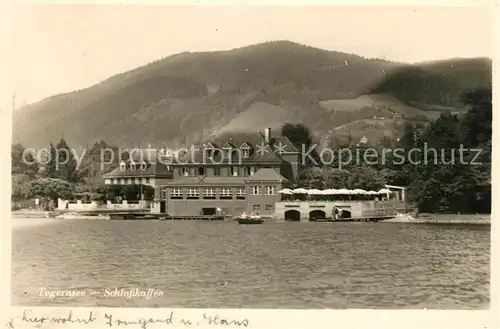 AK / Ansichtskarte Tegernsee Schlosskaffee Kat. Tegernsee