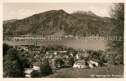 AK / Ansichtskarte Tegernsee Panorama mit Hirschberg Mangfallgebirge Kat. Tegernsee