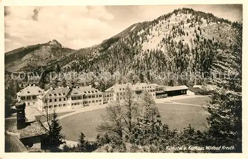 AK / Ansichtskarte Wildbad Kreuth Kurhotel Kurhaus Alpen Kat. Kreuth