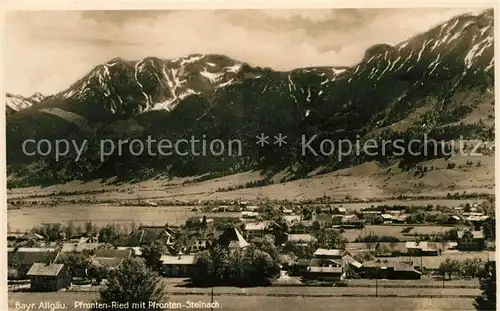 AK / Ansichtskarte Ried Pfronten Panorama mit Pfronten Steinach Allgaeuer Alpen Kat. Pfronten