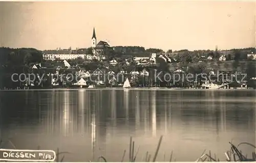 AK / Ansichtskarte Diessen Ammersee Blick ueber den See Kat. Diessen a.Ammersee