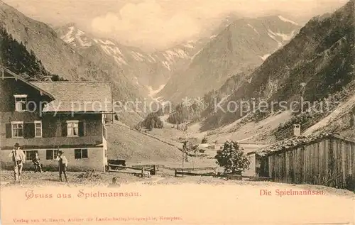 AK / Ansichtskarte Spielmannsau Ortsmotiv Tal Alpen Kat. Oberstdorf